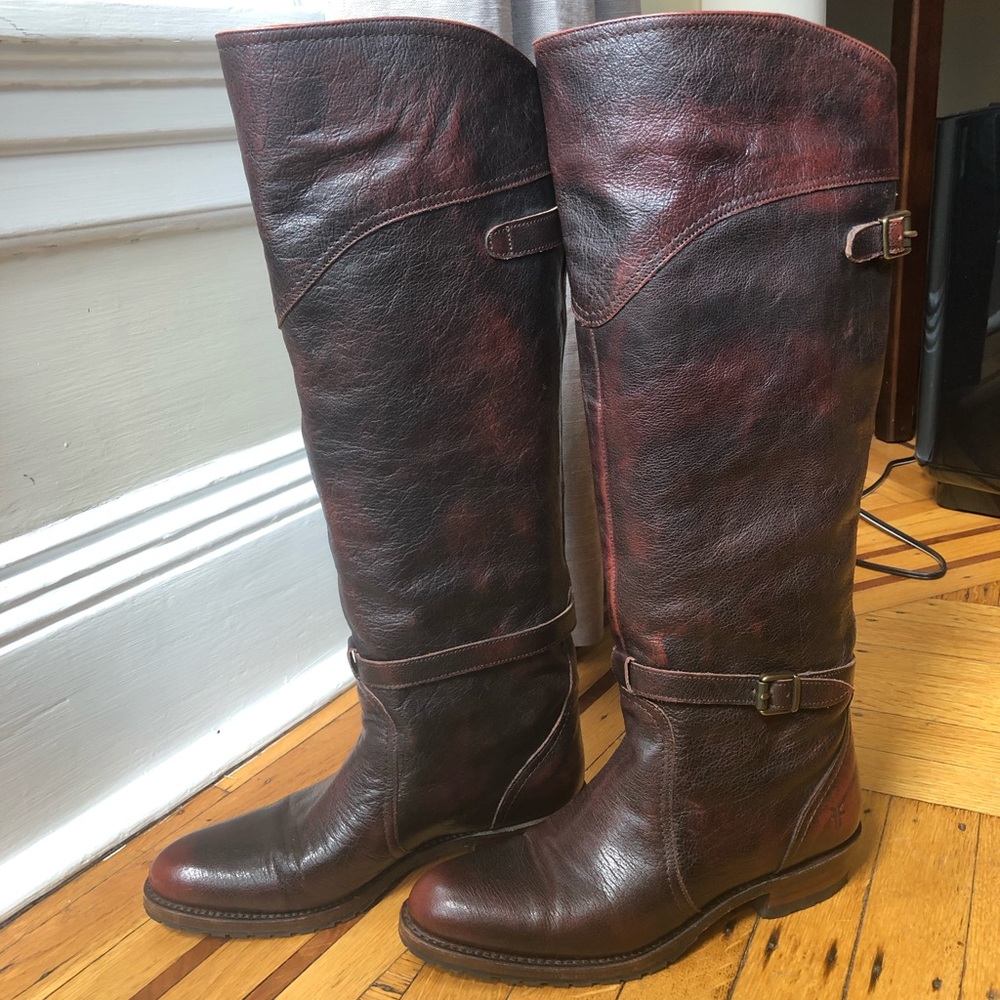 Frye GORGEOUS cordovan leather boots US 7.5 💜👌🏻